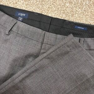 J.Crew Thompson Dress Pants Men 33x32 Charcoal Grey Straight Leg Wool Blend